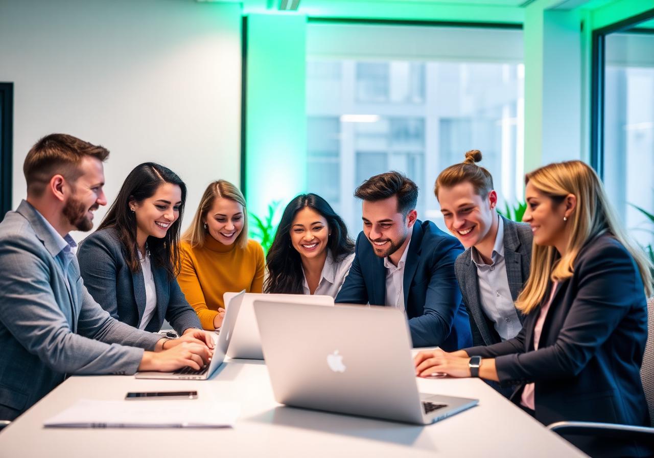 Equipe corporativa moderna